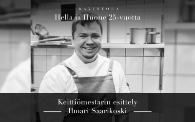 Hella & Huone 25 vuotta – Keittiömestarin esittely: Ilmari Saarikoski