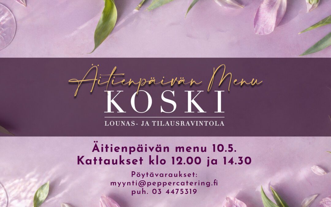 Äitienpäivän menu