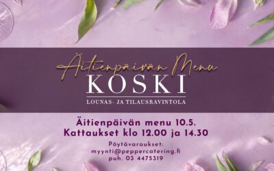 Äitienpäivän menu